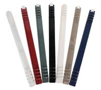 HOMOBABE 7pcs Plastic 8-Hole Ring Binder Replacement Spines with Slide Mechanism, Preventing Misaligned Pages and Accommodating Varying Thickness for Loose-Leaf Notebook Accessories