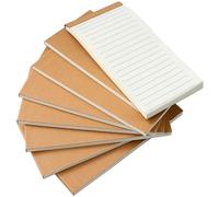 HOMOBABE 8 Pcs Memo Pads Pocket Notebooks Horizontal Lines Smooth Writing Pages Can Be Torn off Eye-friendly Multi Colours for School and Office Use