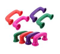 HOMOBABE 8pcs Colorful Plastic Whisper Phone Auditory Feedback Reading for Classroom and Group Activities Improves Pronunciation Engaging Design for Early Learning