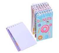 HOMOBABE 8pcs Donut Pattern Spiral Notebook with Vertical Flip Coil Binding