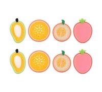 HOMOBABE 8pcs Fruit Shaped Bath Sponges and Babies, Soft Natural Sponge Material, Body Scrubber to Remove Dead Skin and Fatigue, for Bathing and Gentle Exfoliation