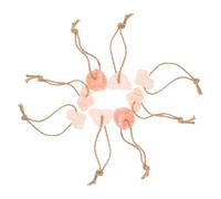 HOMOBABE 8pcs Himalayan Pink Salt Blocks with Hanging Rope Natural Mineral Salt Lick for Horse Goat Deer Cattle Promotes Nutritional Intake and Livestock Health Each