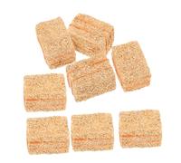 HOMOBABE 8Pcs Mini Hay Bale Decoration Lightweight Straw Material Dollhouse Scene Ornaments for DIY Garden Landscape Craft