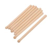 HOMOBABE 8pcs Solid Wood Drumsticks for Beginners Handmade Natural Wood Grip Drum Sticks for Electronic and Marching Drums Percussion Sticks for Enhanced Stability and Versatile Use