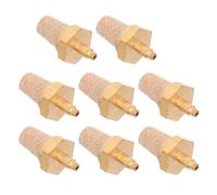 HOMOBABE 8pcs Universal M5 Copper Fog Machine Filter Nozzle for Air Tools, Pneumatic Exhaust Muffler with Noise Reduction and Prolonged Equipment Lifespan, for Events and Shows
