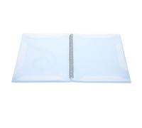 HOMOBABE A4 Music Folder Spiral Binder with 20 Sheets 40 Sides Blue Music Note Design Piano Score Document Storage