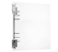 HOMOBABE Acrylic A5 Loose Leaf Binder Cover with 6-Rings, Exquisitely Crafted Plastic Notebook Binder Case, Easy to Clean and Sturdy, for Daily Planner Documents