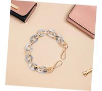 HOMOBABE Acrylic Purse Chain Handle Replacement Strap for Handbags Stylish DIY Bag Chain for Travel Shopping Casual and Formal Use