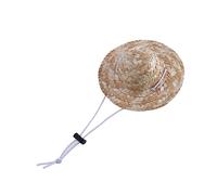 HOMOBABE Adjustable Dog Sun Hat for Small Dogs Cats Stylish Hawaii Garden Bucket Elastic Chin Strap for Beach Outdoor Activities Protects Eyes from Sunlight