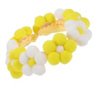 HOMOBABE Adjustable Woolen Yarn Pet Collar for Cats and Pets with Stylish Flower Design, Lightweight and Comfortable Soft Collar Suitable for Daily Life and Street Use, Size 15-20cm