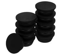 HOMOBABE Air Conditioner Drain Plugs Sturdy and Reliable 20mm Diameter 10pcs Rubber Black Outdoor Unit Water Drain Stopper for Air Conditioning Units