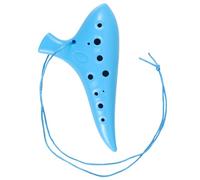 HOMOBABE Alto Plastic Ocarina for Beginners Unbreakable Washable Woodwind Instrument with Vibrant Blue Finish Student-friendly Musical Flute for Learning and Practice Random Color
