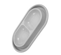 HOMOBABE and Cat Feeding Bowl Dual Bowl Design for Food and Water Outdoor Feeding Keeps Food Clean for Small Dogs and Cats