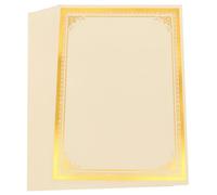 HOMOBABE Award Certificate Paper Blank Diploma Certificate Paper Printable Sheets Rounded Corners, Writable and Text Area, A4 Size for Office and School Use