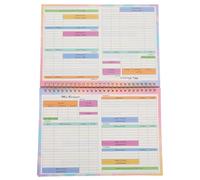 HOMOBABE B5 Money Binder with Portable Design and Paper Material for Spending Tracking and Household Cash Budgeting, Undated Weekly Expense Record Book Suitable on The Go Financial
