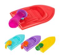 HOMOBABE Balloon Powered Recoil Boat Set for Boys and Girls 4pcs Diy Educational Science Experiment Toys Random Color Balloon Propeller Boats for School Projects and Fun Learning Activities