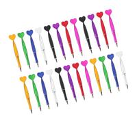 HOMOBABE Ballpoint Pens Abs Material Heart-shaped 40pcs with Quick-drying Gel Ink Novelty Love Heart Design and Adults Random Color for School and Daily Work Tasks