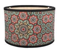 HOMOBABE Bamboo Lampshade, Weaving Lampshade, Geometric Abstract Retro Modern Light Cover for Pendant Lamp, E27 Socket, Ceiling Lamp, Chandelier