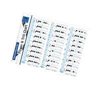 HOMOBABE Bass Recorder Chords Finger Chart Practice Poster for Beginners Clarinet Players Flute Music Learning Aid Efficient Fingering Reference for Songwriting and Skill Improvement