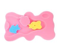 HOMOBABE Bath Sponge Cushion Lightweight Non Slip Bath Support Mat for Newborns Quick Drying Comfortable for Bathtime Use