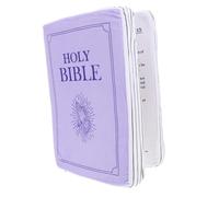 HOMOBABE Bible Plush Throw Pillow Soft Book Shape Cushion for Playtime Naptime Cute Bible Decor for Living Room Creative Plush for Adults