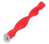 HOMOBABE Bird Beak Grinding Perch Quartz Sand and Wood Pvc Material Easy to Install and Safe to Chew Random Color for Parakeet and Small to Medium-sized Birds