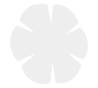 HOMOBABE Bowl Mat Patchwork Ruler for Sewing with Flower Shape, Pet Material, Simple Design, Safe to Use, Expand Creativity, for Clothing Store and Shopping Mall Use