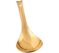 HOMOBABE Brass Household Scoop Large Spoon with Long Handle, Non-Stick Surface and Easy to Clean, Practical Rice Scoop for Kitchen and Dining Use