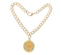 HOMOBABE Cat Collars Lunar Year Pet Necklace Metal Longevity Lock Pendant for Dogs and Cats Eye-catching Design for Chinese Year Celebration