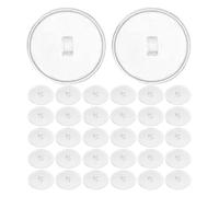 HOMOBABE Ceiling Hooks No Trace Design Strong Adhesion 50pcs Self-Adhesive for Hanging Decorations and Plants Indoor Ceiling Use