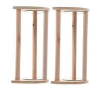 HOMOBABE Chicken Perch and Stand Wooden Roosting Bar for Hens and Chicks Brooder Accessory Stimulates Activity Enhances Wellbeing Space-saving Multifunctional Poultry Perches for Coop