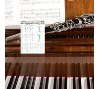 HOMOBABE Clarinet Chord Learning Guide Poster Practice Chart for Beginners and Students Music Theory Reference for Clarinet Players Finger Position Chart for Training