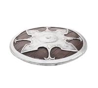 HOMOBABE Classic round Medieval Cosplay Shield Made of Sturdy Pvc with Smooth Rounded Borders, Featuring Authentic Armor Emblems for Comfortable Handling in Themed Photography Scenes