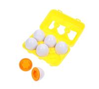 HOMOBABE Color Shape Cognition Egg Set Early Education Creative Plaything for Fun Interactive Learning for Easter and Theme Parties