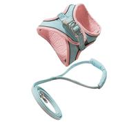 HOMOBABE Convenient Cat Harness and Leash Suede Fabric Comfortable Wearing Experience with Leash Adjustable Kitten Vest Strap for Walking The Cat and Going