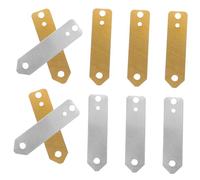 HOMOBABE Copper Zinc Anode Sheet Strips Science Supplies 10pcs with Zinc and Copper Materials for Fruit Battery Experiment for Students Learning