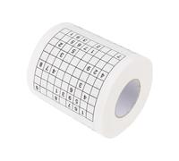 HOMOBABE Creative, Roll Toilet Printed Paper Made Sudoku from Wood Pulp with Comfortable Use White Tissue Roll as Novelty Gift Accessories for Cafe Shop Bathroom