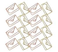 HOMOBABE Decorative Metal Envelope Paper Clips 20Pcs for Office Home Document Fastening