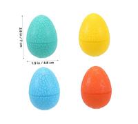 HOMOBABE Dinosaur Egg for Realistic Cracked PVC Eggs with Dinosaur Figures Safe and Educational Playset for Boys