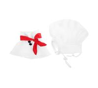 HOMOBABE Dog Cooking Hat Funny Pet Outfit Chef Animal Costume Puppy Cook Costume Skin-friendly for Theme Parties and Holidays