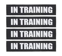 HOMOBABE Dog Harness Reflective Sticker Set 2 Pairs Service Dog Patch for Training Small Size Pet Vest