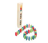 HOMOBABE Domino Clip Set for Kids 1 Set of Plastic Dominoes Educational Building Blocks Household Toy for Children for Family Games and Learning Activities Random Color