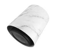 HOMOBABE Double Layer Marbling Pattern Plastic Waste Bin for Home Office Kitchen Bathroom Large Opening Trash Can with PP Material Stylish Marble Look Garbage Basket for Spaces