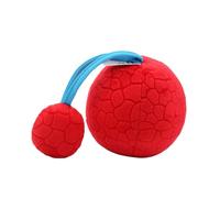 HOMOBABE Early Development Visual Training Ball for Baby Lightweight Fabric and Plastic Design, Red Eyesight Trainer Toy to Attract Baby's Attention for Outdoor Use
