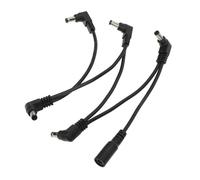 HOMOBABE Electric Guitar Pedal Power Supply Cord Lightweight Guitar Effector Power Cable Way Splitter for Musicians Portable Replacement Accessory
