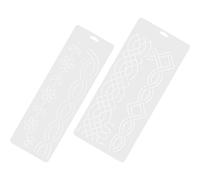 HOMOBABE Embroidery Quilting Templates 2Pcs Plastic Sewing Patchwork Tool for DIY Crafting and Machine Embroidery 46Cm