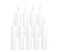 HOMOBABE Empty Caulking Sealant Tubes Reusable Plastic Cartridges 9pcs 300ml and Easy Dispensing and No More Leaks for Window Frame Sealant for Glass Adhesive Filling