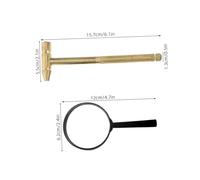 HOMOBABE Excavation Tool Kit with Metal Hammer Magnifier Brush Safe Archaeological Digging for Childrens Science Bonding Teamwork Realistic Treasure Hunt Exploration