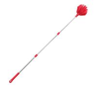 HOMOBABE Extendable Cobweb Brush with Stainless Steel Long Handle, 55 Inch Spider Web Remover for Cleaning Ceilings, Roofs, Walls, and Garages, Versatile Indoor Outdoor Duster