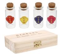 HOMOBABE First Fetal Hair Keepsake Box Keepsake Box for Elegant Design Large Capacity Wood and Glass Preserve Precious Memories Newborn Families